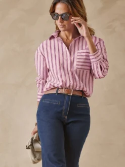 Chemisier long pur coton