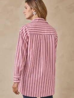 Chemisier long pur coton