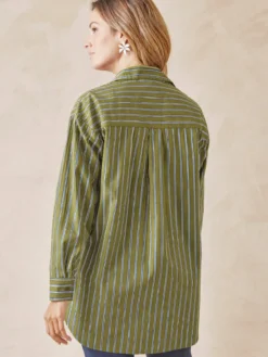 Chemisier long pur coton