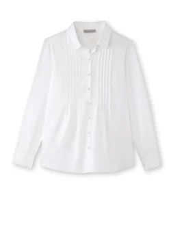 Chemisier à plis effet plastron