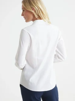 Chemisier à plis effet plastron