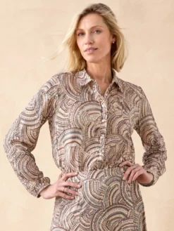 Chemisier tunique col chemise