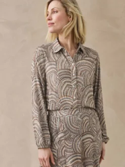 Chemisier tunique col chemise