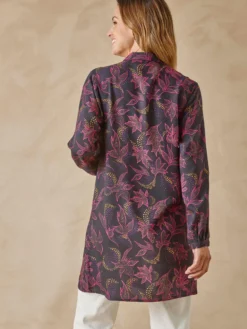 Chemisier tunique manches retroussables