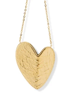 Collier coeur fantaisie