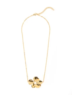 Collier fleur et perle fantaisie