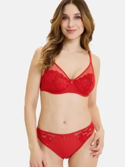 Culotte dentelle, tulle et microfibre