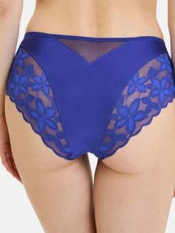 Culotte dentelle, tulle et microfibre