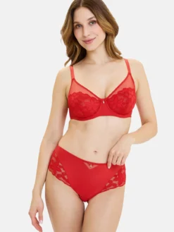 Culotte dentelle, tulle et microfibre