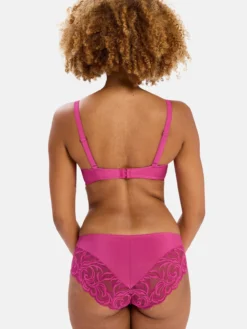 Culotte haute dentelle et microfibre