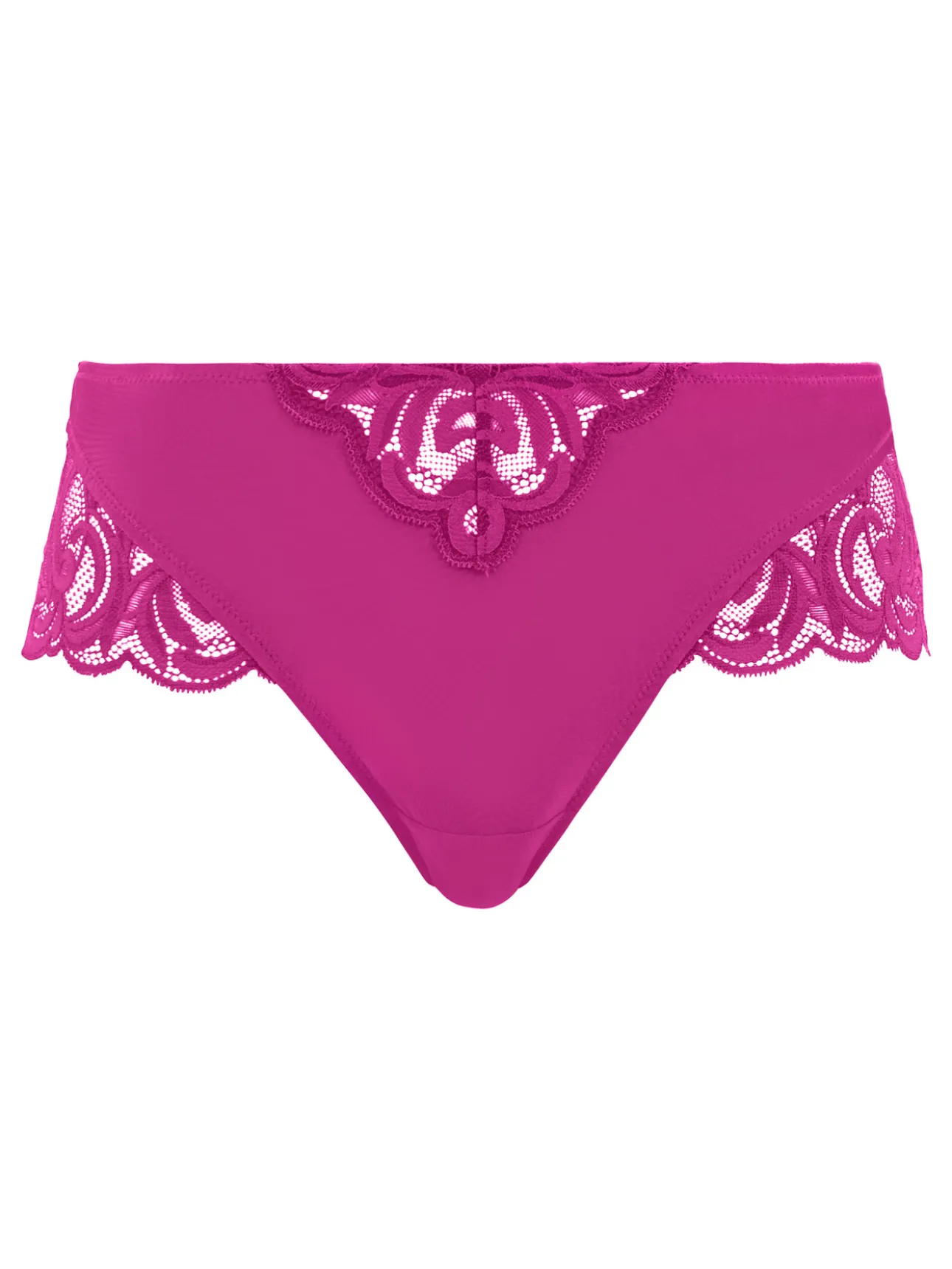 Culotte haute dentelle et microfibre