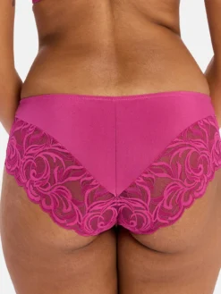 Culotte haute dentelle et microfibre