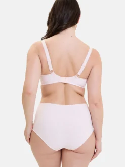 Culotte haute microfibre et dentelle