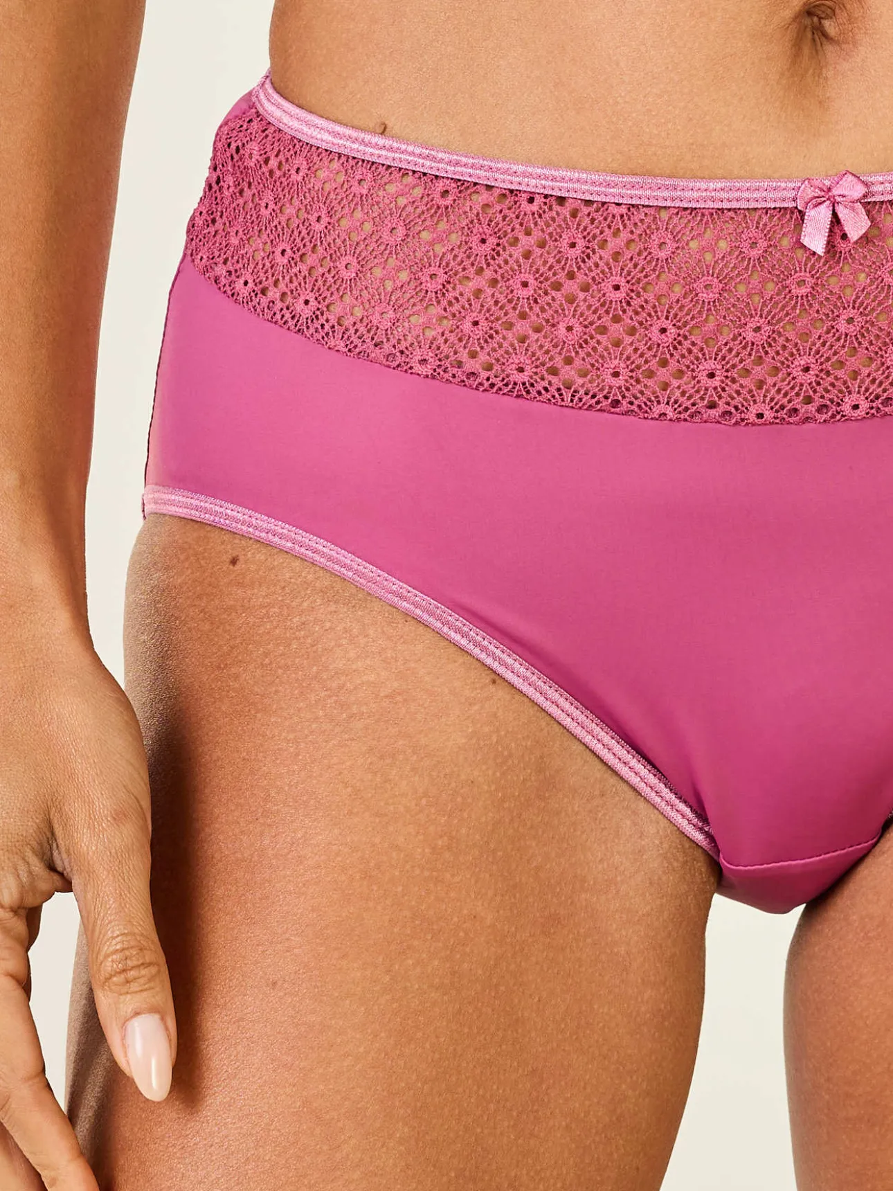 Culotte midi effet ventre plat