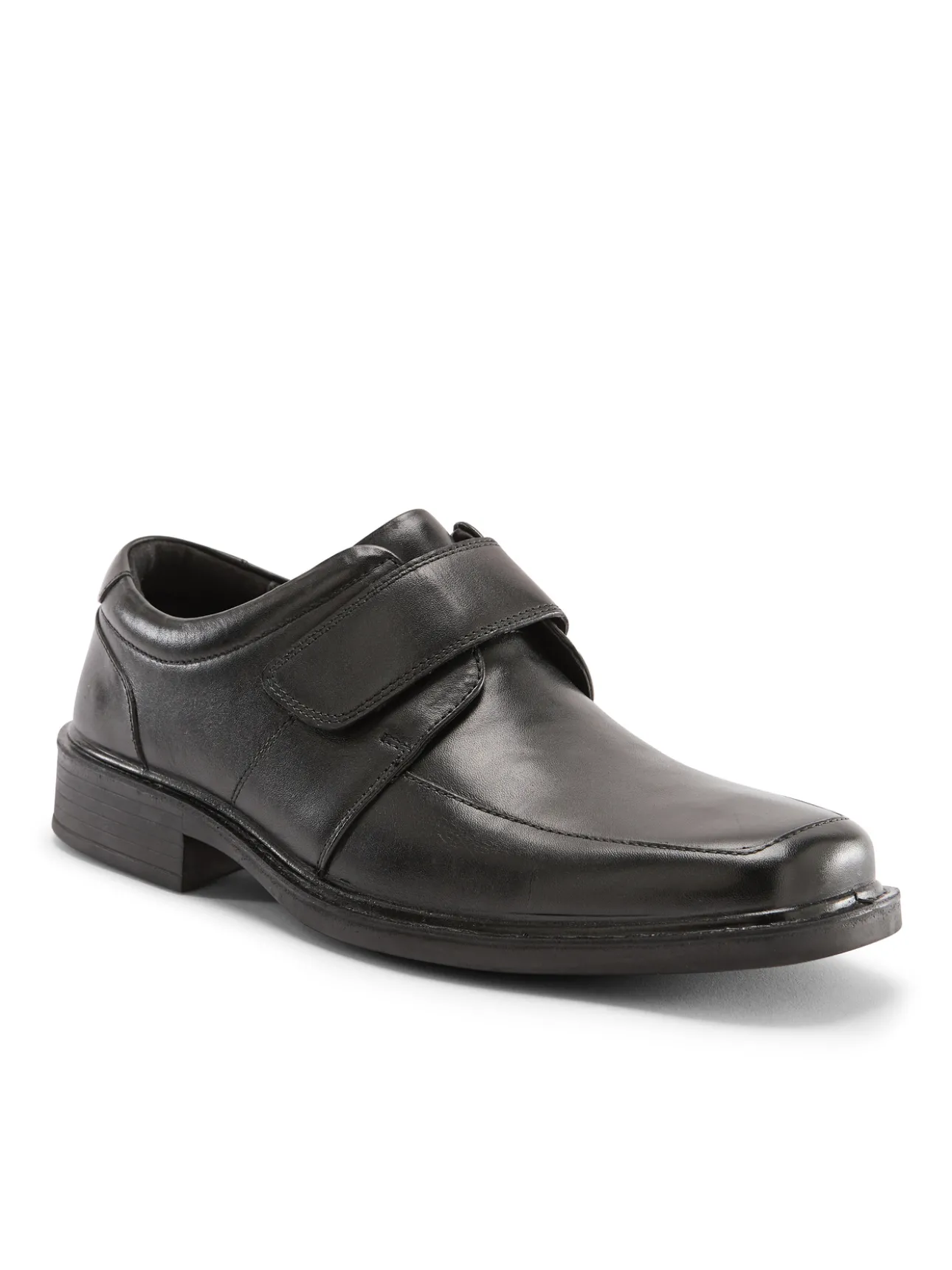 Derbies à scratchs en cuir
