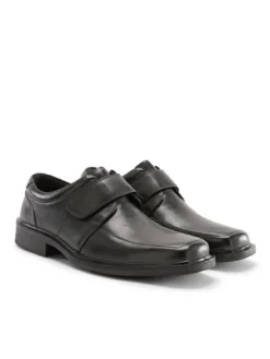 Derbies à scratchs en cuir