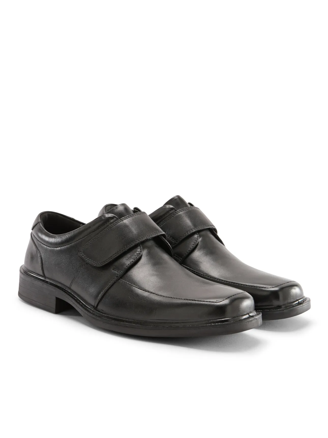 Derbies à scratchs en cuir