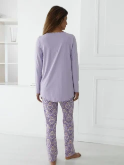 Ensemble pyjama 2 pièces coton imprimé