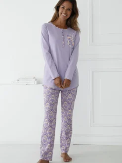 Ensemble pyjama 2 pièces coton imprimé