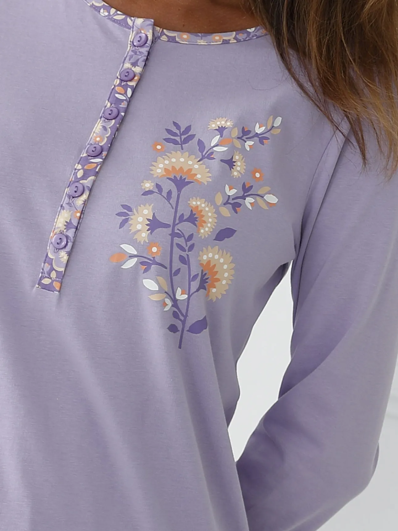 Ensemble pyjama 2 pièces coton imprimé