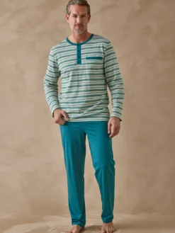 Ensemble pyjama pur coton à rayures