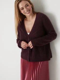 Gilet avec laine et mohair