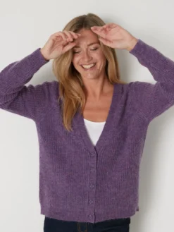 Gilet avec laine et mohair