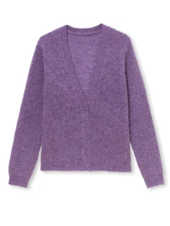 Gilet avec laine et mohair
