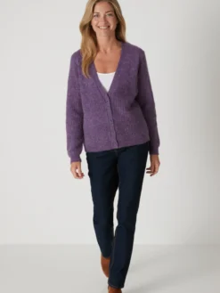 Gilet avec laine et mohair