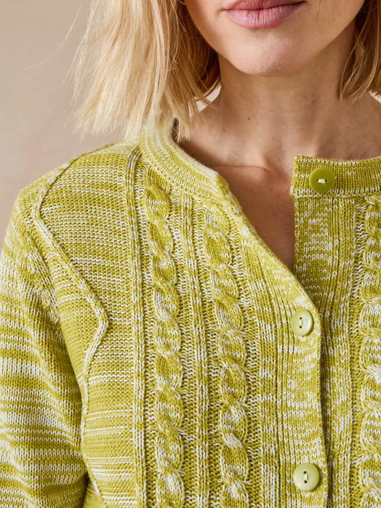 Gilet cardigan chaud col rond