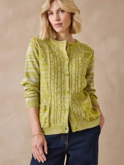 Gilet cardigan chaud col rond
