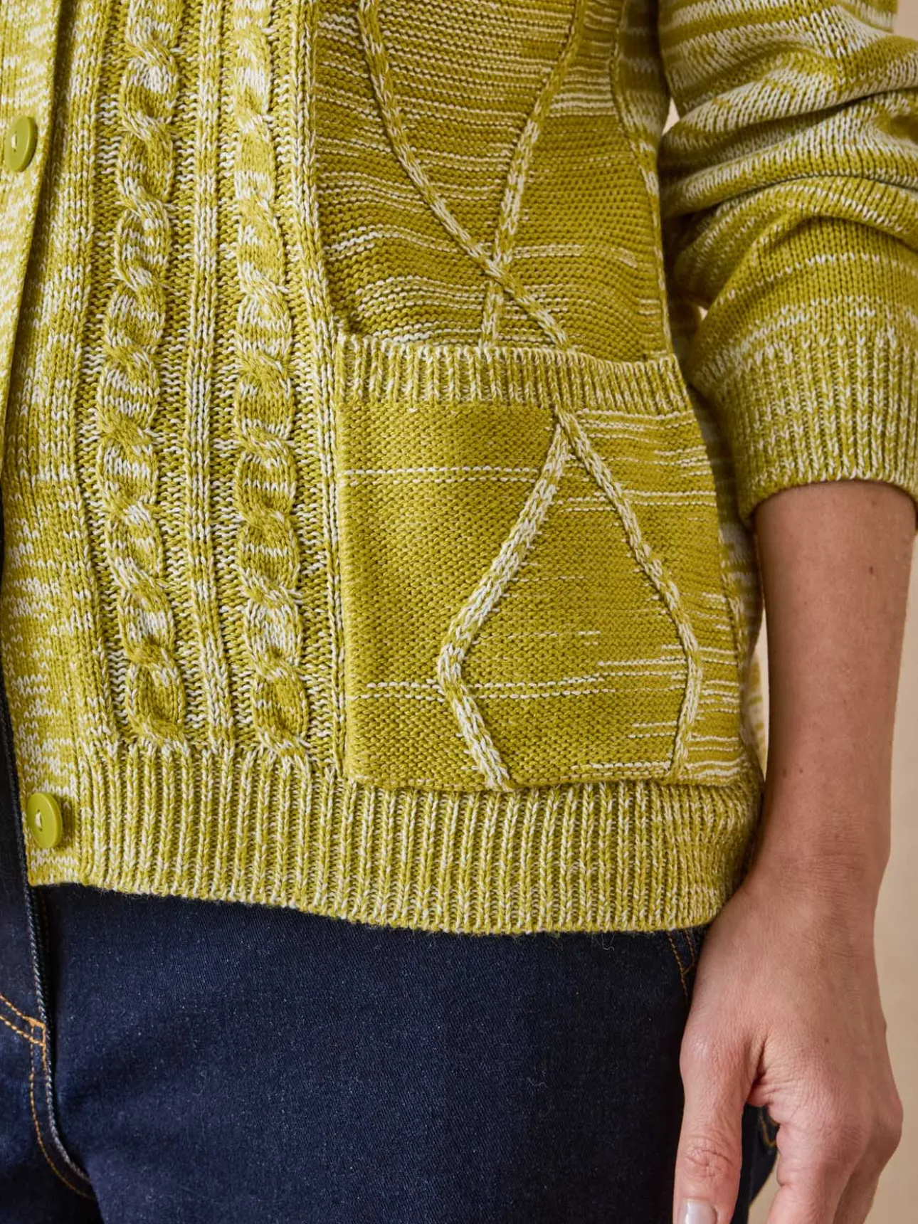 Gilet cardigan chaud col rond