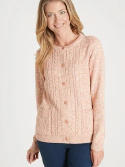 Gilet cardigan chaud col rond