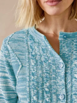 Gilet cardigan chaud col rond