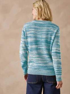 Gilet cardigan chaud col rond