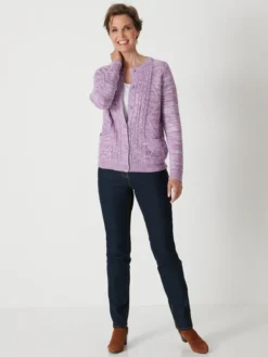 Gilet cardigan chaud col rond