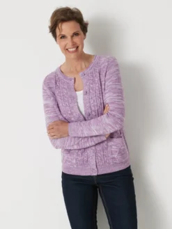 Gilet cardigan chaud col rond