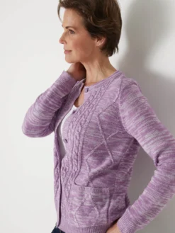 Gilet cardigan chaud col rond