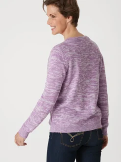 Gilet cardigan chaud col rond