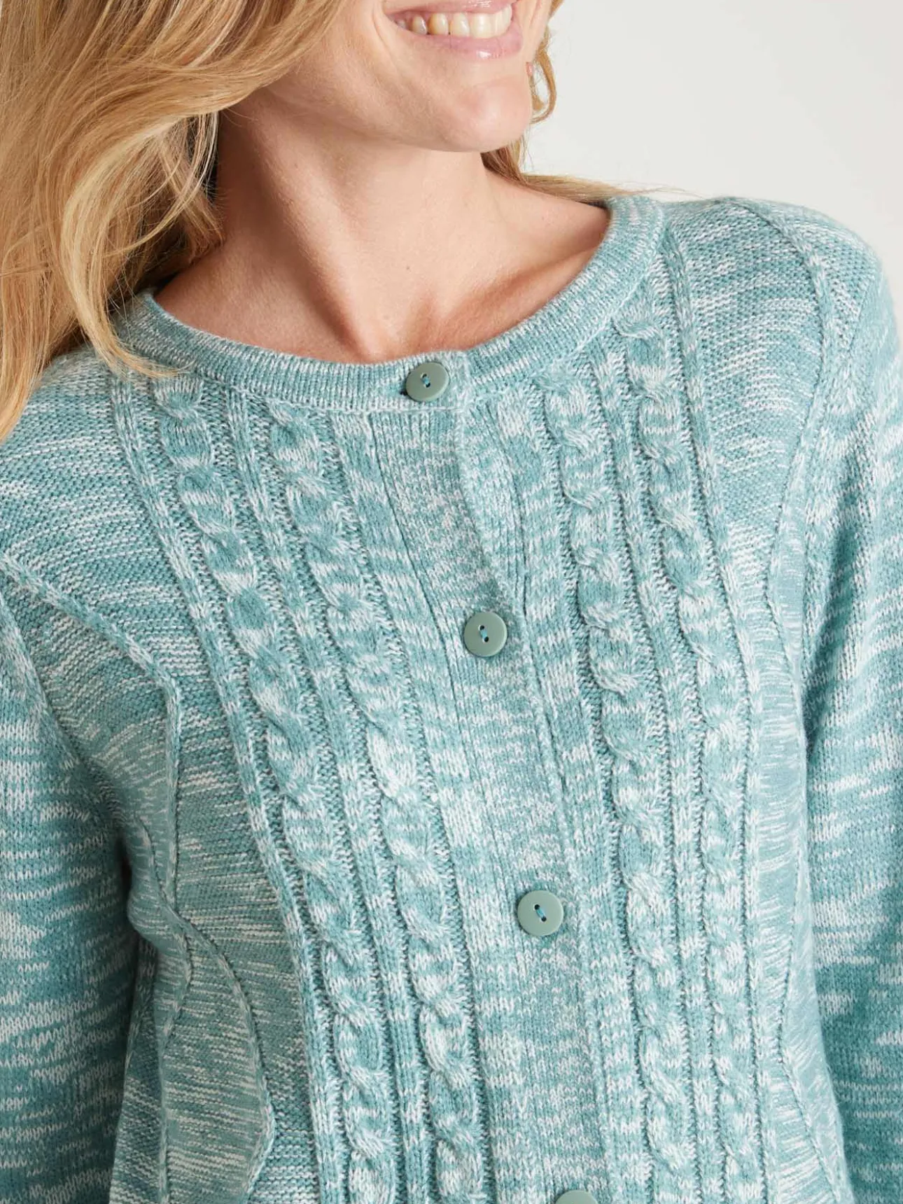 Gilet cardigan chaud col rond