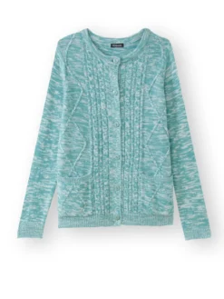 Gilet cardigan chaud col rond