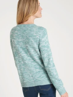 Gilet cardigan chaud col rond