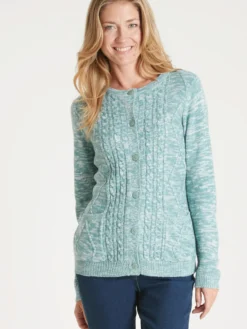 Gilet cardigan chaud col rond