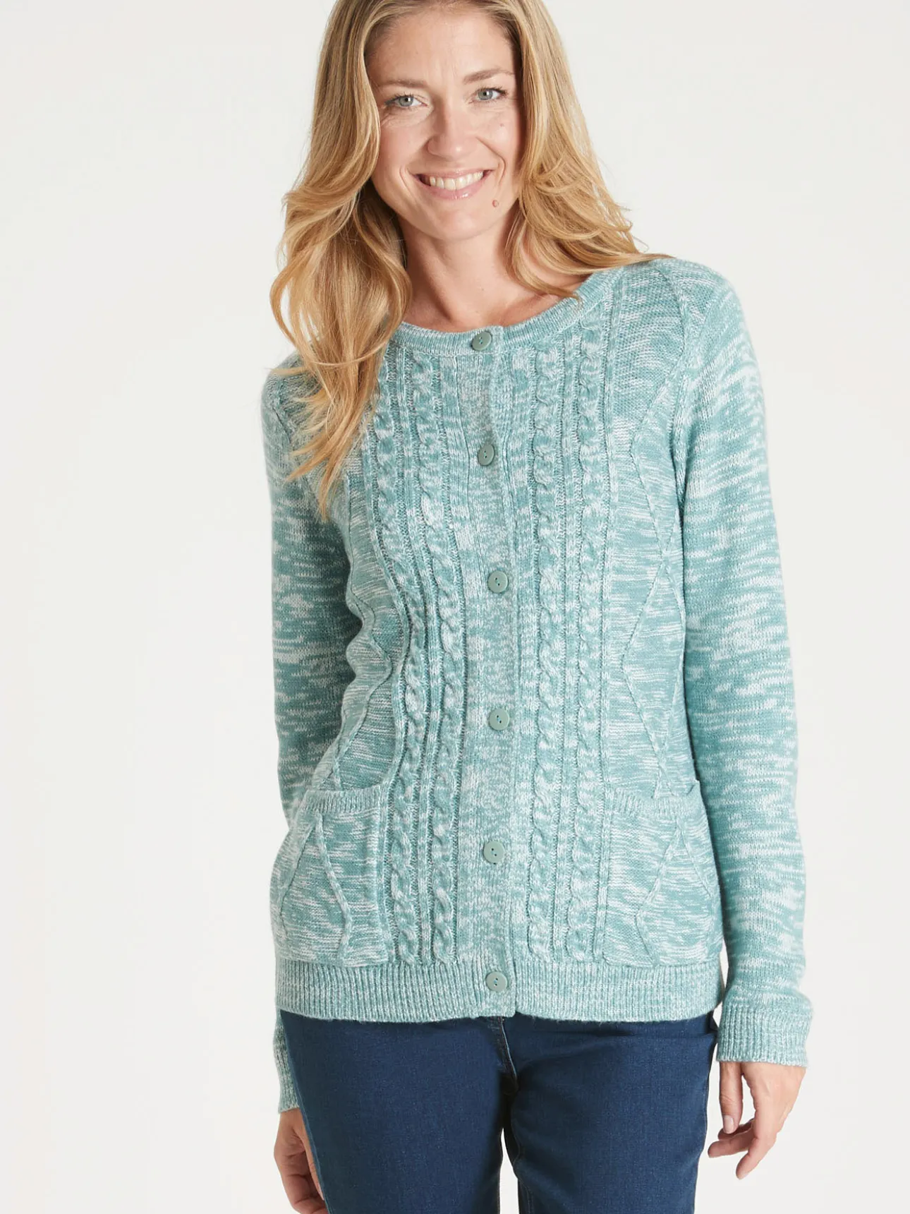 Gilet cardigan chaud col rond