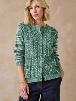 Gilet cardigan chaud col rond