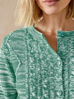 Gilet cardigan chaud col rond