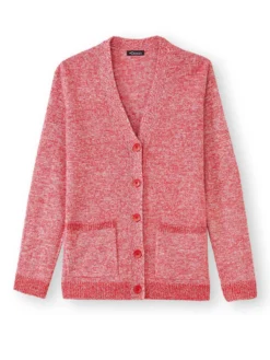 Gilet classique en maille chinée