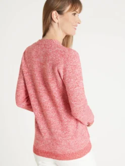 Gilet classique en maille chinée