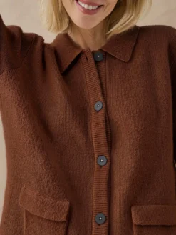 Gilet col pol en maille milano