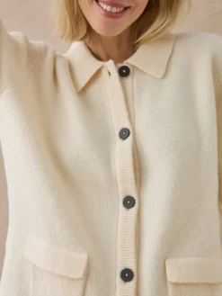 Gilet col pol en maille milano